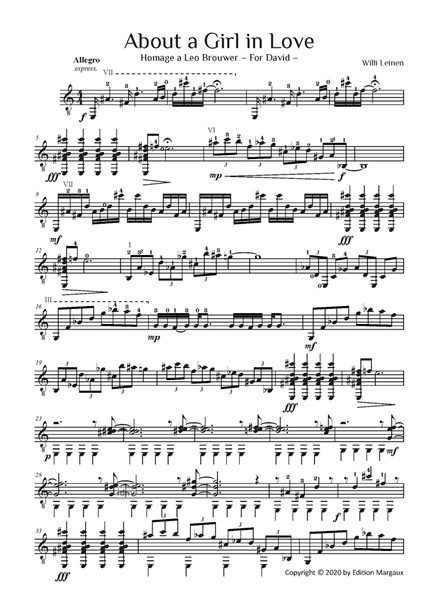 Four Hommages für Gitarre solo Four Hommages für Gitarre solo