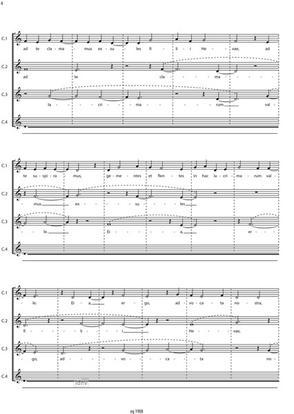 Salve Regina für vier Stimmen (2011) Salve Regina für vier Stimmen (2011)