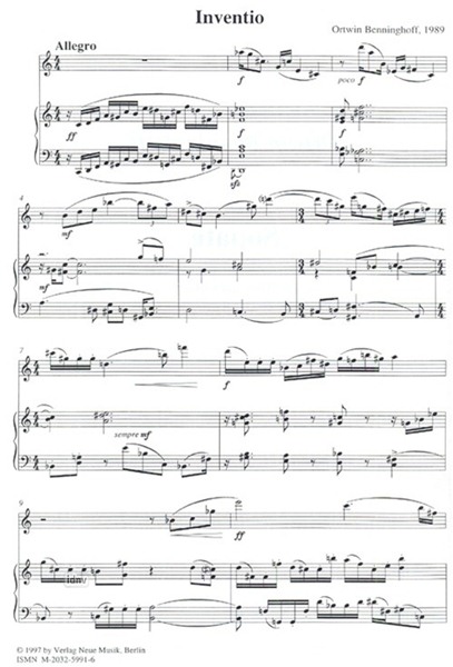 Sonate für Flöte und Klavier Sonate für Flöte und Klavier