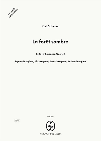 La forêt sombre für Saxophon-Quartett