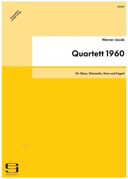 Quartett 1960 für Oboe, Klarinette, Horn und Fagott (1960)