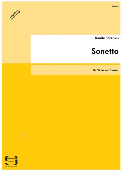 Sonetto für Viola und Klavier (1993)