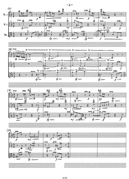 Mobile I für zwei Violinen und Viola (1986) Mobile I für zwei Violinen und Viola (1986)