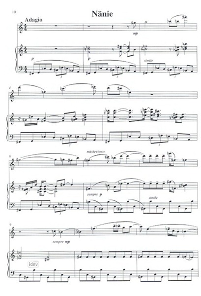 Sonate für Flöte und Klavier Sonate für Flöte und Klavier