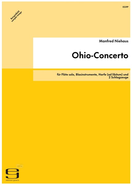 Ohio-Concerto für Flöte solo, Blasinstrumente, Harfe (ad libitum) und 2 Schlagzeuge (1983)