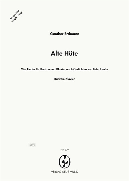 Alte Hüte für Bariton und Klavier Alte Hüte für Bariton und Klavier