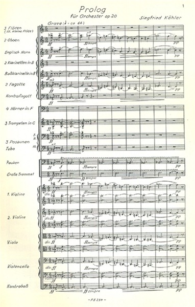 Prolog für Orchester op. 120