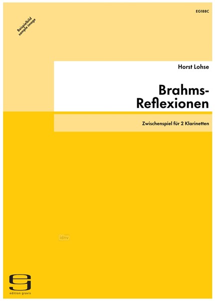 Brahms-Reflexionen für 2 Klarinetten (1988/89)