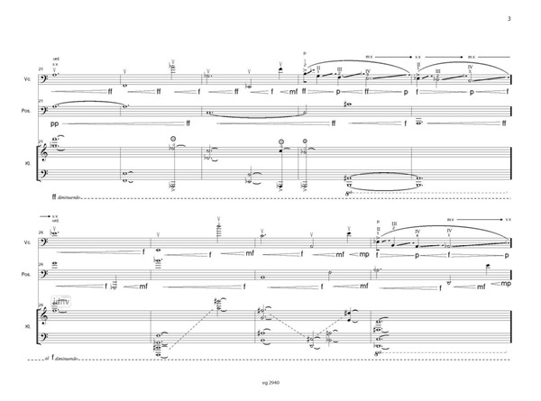 Les Sirènes - Virelai für Violoncello, Posaune und Klavier (2022) Les Sirènes - Virelai für Violoncello, Posaune und Klavier (2022)
