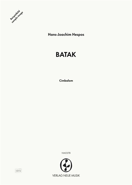 BATAK für Cimbalom solo (2015)