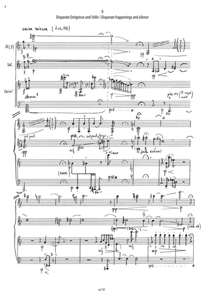 Drei disparate Essays für Klarinette, Violine und Klavier (1995) Drei disparate Essays für Klarinette, Violine und Klavier (1995)