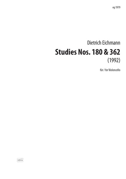 Studies Nos. 180 & 362 für Violoncello (1992)