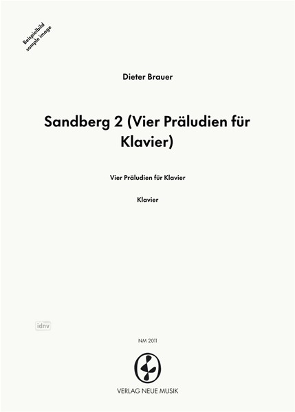 Sandberg 2 für Klavier Sandberg 2 für Klavier