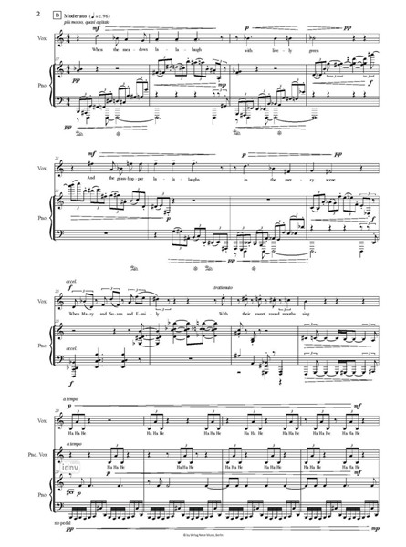 Laughing Song für Sopran und Klavier Laughing Song für Sopran und Klavier