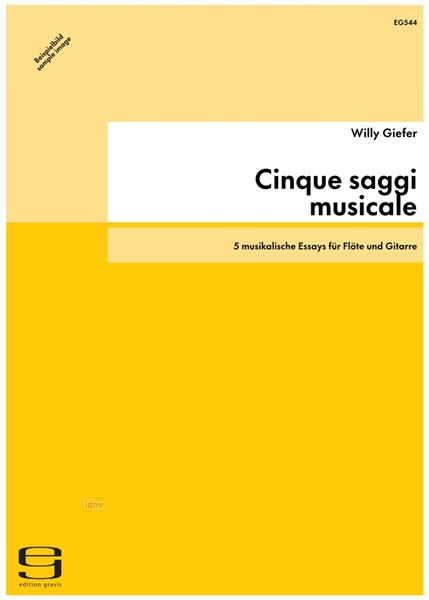 Cinque saggi musicale für Flöte und Gitarre (1995)