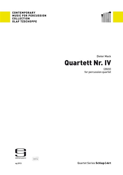 Quartett Nr. IV für Schlagzeugquartett (2022)