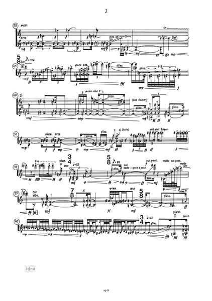 Von einem der auszog … für Violine solo (1985) Von einem der auszog … für Violine solo (1985)