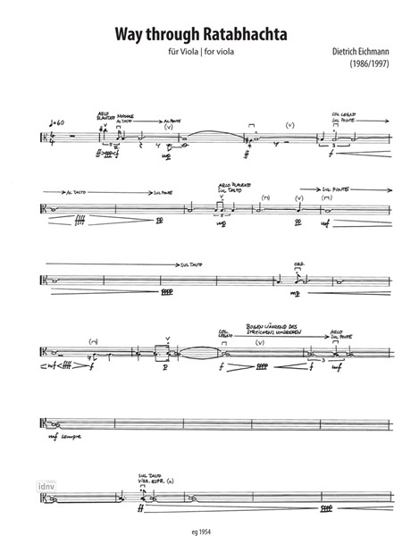 Way Through Ratabhachta für Viola (1986/1997) Way Through Ratabhachta für Viola (1986/1997)