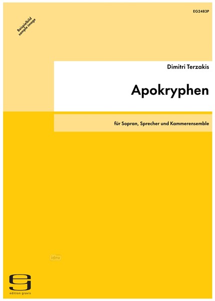 Apokryphen für Sopran, Sprecher und Kammerensemble (1988/89)