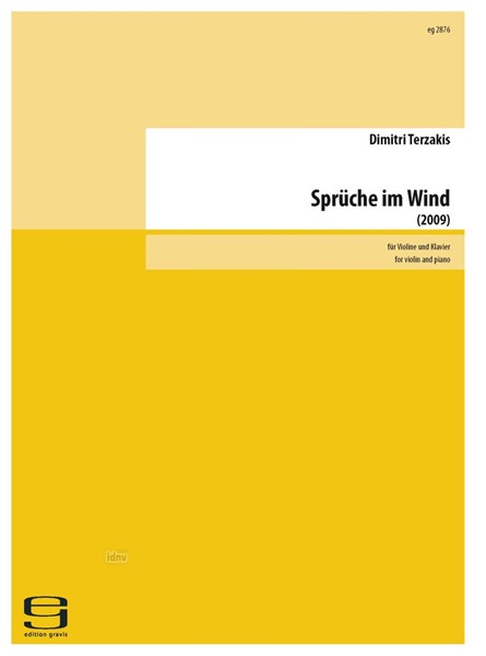 Sprüche im Wind für Violine und Klavier (2009)