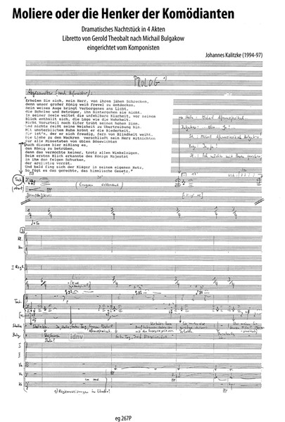Moliere oder die Henker der Komödianten für Soli, Chor, großes Orchester und Tonband (1994-97) Moliere oder die Henker der Komödianten für Soli, Chor, großes Orchester und Tonband (1994-97)