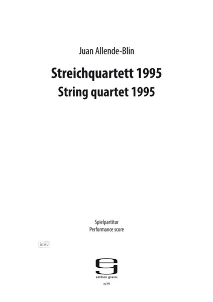 Streichquartett für Streichquartett (1995)