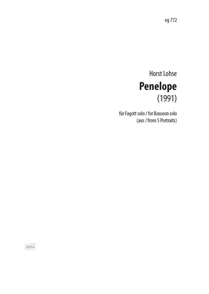 Penelope für Fagott solo (1991)