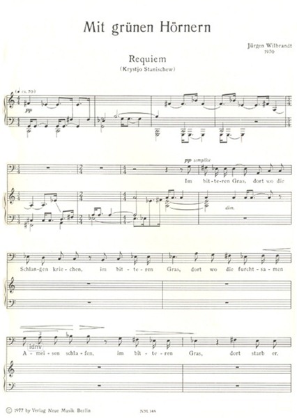 2 Lied-Zyklen für Bariton und Klavier (1. 1970, 2. 1975/76) 2 Lied-Zyklen für Bariton und Klavier (1. 1970, 2. 1975/76)