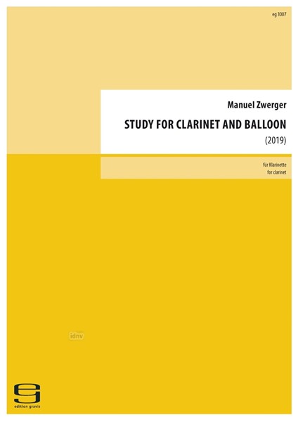 Study For Clarinet And Balloon für Klarinette (2018)
