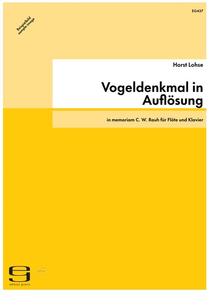 Vogeldenkmal in Auflösung für Flöte und Klavier (1993)