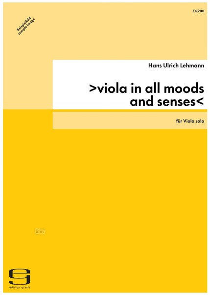 >viola in all moods and senses< für Viola solo (2003)