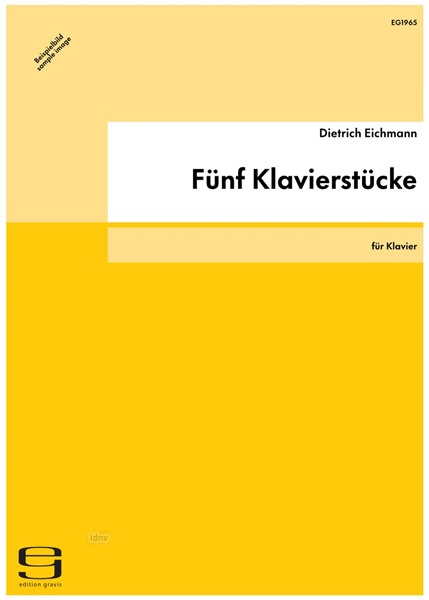 Fünf Klavierstücke für Klavier (1987/1988) Fünf Klavierstücke für Klavier (1987/1988)