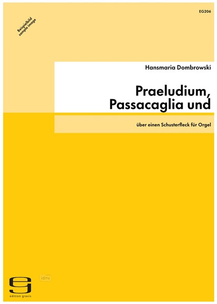 Praeludium, Passacaglia und Fuge für Orgel
