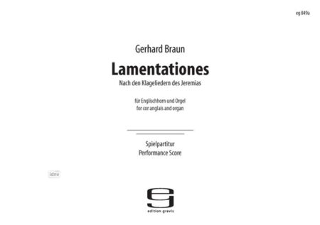 Lamentationes für Englischhorn und Orgel (2002)