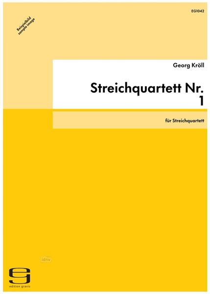 Streichquartett Nr. 1 für Streichquartett (1996/2006)