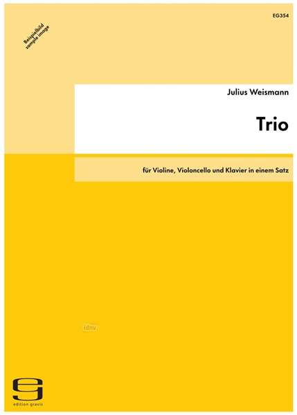 Trio für Violine, Violoncello und Klavier in einem Satz op. 77 (1921)