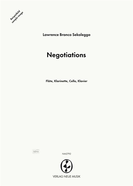 Negotiations für Flöte, Klarinette, Violoncello und Klavier (2018)