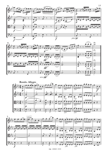 3 Streichquartette für Streichquartett (1808) 3 Streichquartette für Streichquartett (1808)