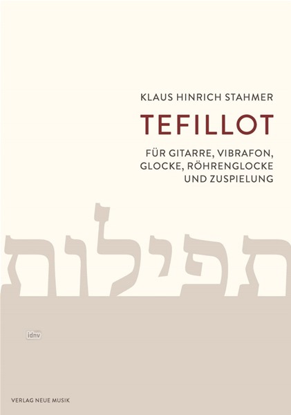 Tefillot für Gitarre, 1 Schlagzeuger und Zuspielung (2022) Tefillot für Gitarre, 1 Schlagzeuger und Zuspielung (2022)