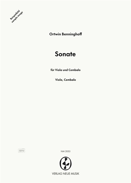 Sonate für Viola und Cembalo (1972/83)