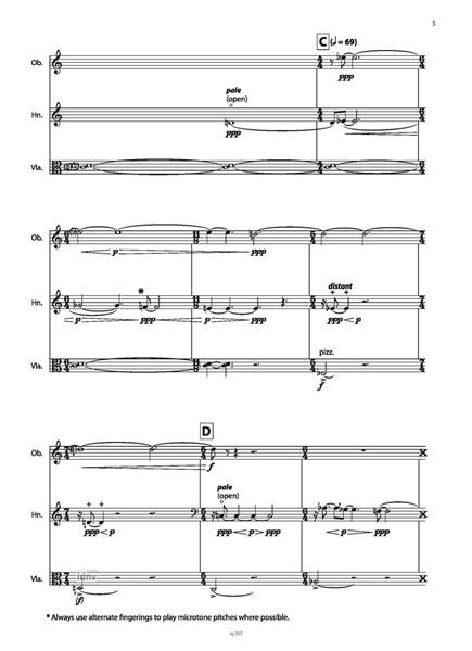 Lament für Oboe, Horn und Viola (2020) Lament für Oboe, Horn und Viola (2020)