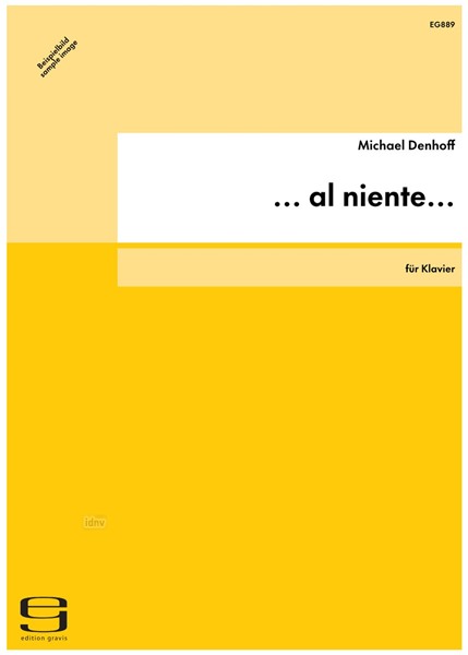 ... al niente... für Klavier op. 95 (2002)