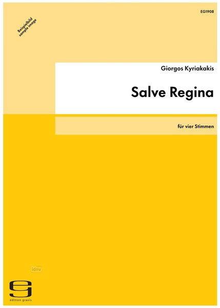 Salve Regina für vier Stimmen (2011) Salve Regina für vier Stimmen (2011)
