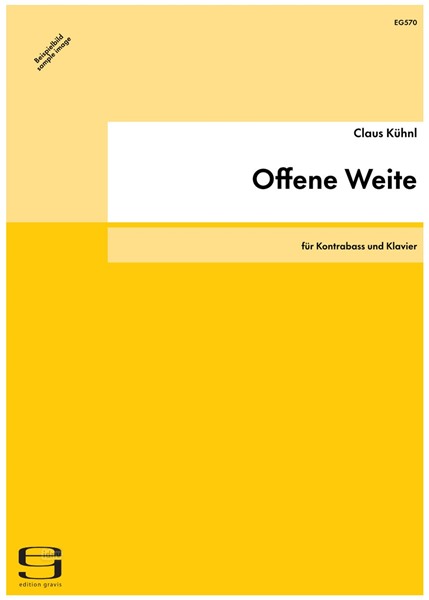 Offene Weite für Kontrabass und Klavier (1996)