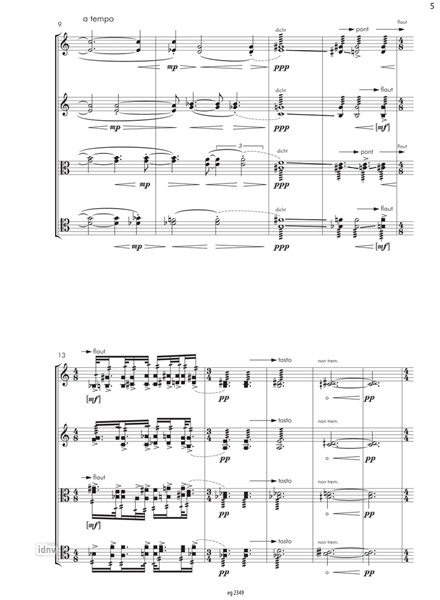 Gehen für Streichquartett (2015/16) Gehen für Streichquartett (2015/16)