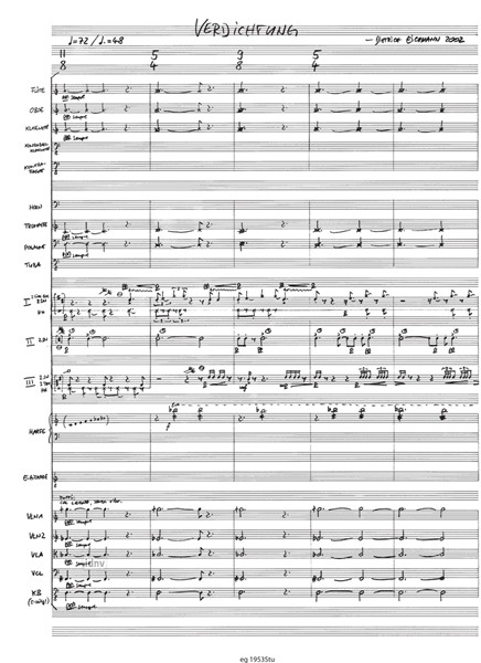 Verdichtung Für Ensemble mit Schlagzeug und Harfe (19 Spieler) Verdichtung Für Ensemble mit Schlagzeug und Harfe (19 Spieler)