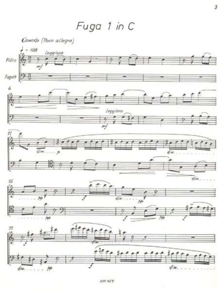 Duette II. für Flöte und Fagott