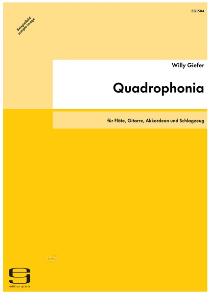 Quadrophonia für Flöte, Gitarre, Akkordeon und Schlagzeug (1983)