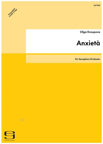 Anxietà für Saxophon-Orchester (2001)