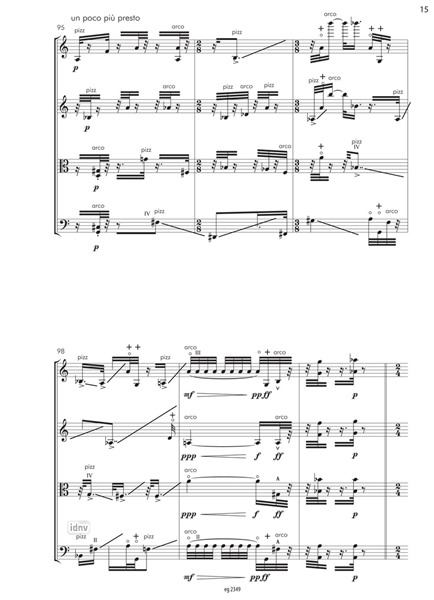 Gehen für Streichquartett (2015/16) Gehen für Streichquartett (2015/16)